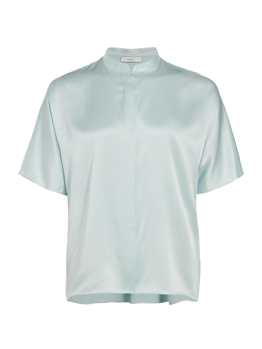 Womens Silk Dolman-Sleeve Blouse Product Image