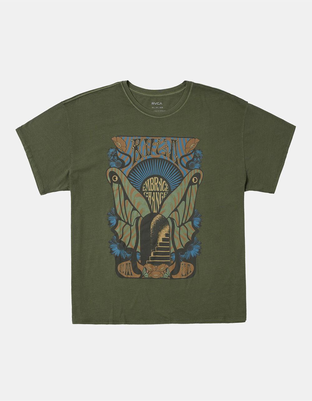 RVCA Embrace Change Womens Oversized Tee - DARK OLIVE Product Image