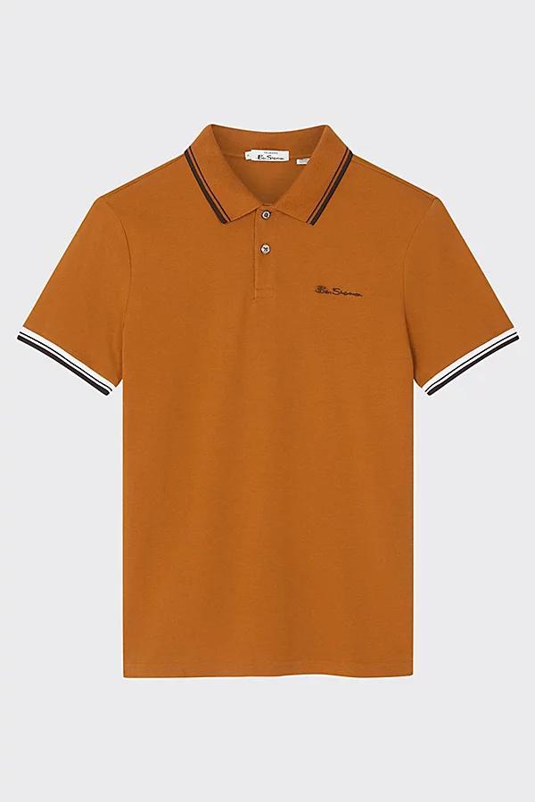Ben Sherman Signature Cotton Pique Polo Shirt Top Mens at Urban Outfitters Product Image