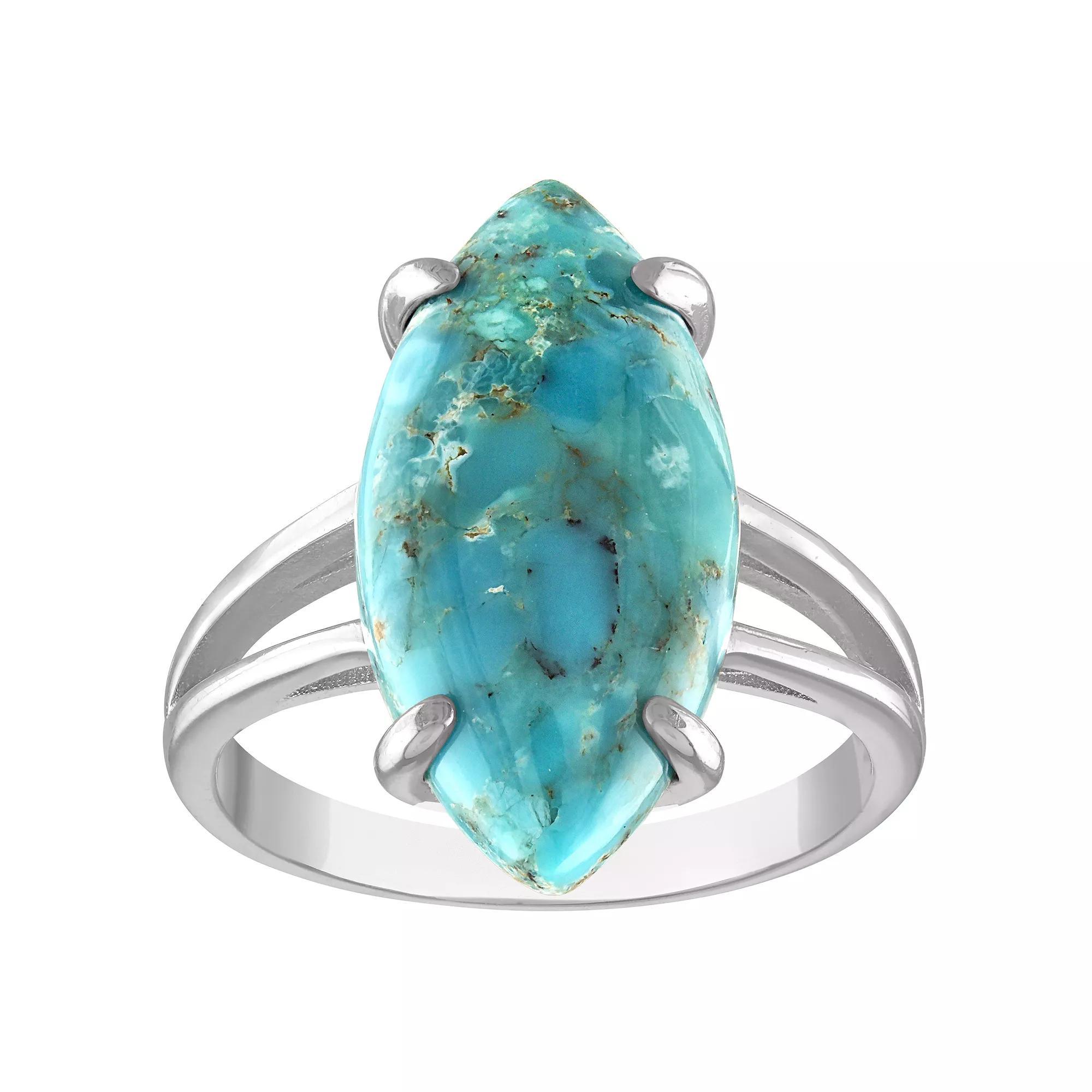 Designs by Gioelli Sterling Silver Copper Turquoise Ring, Womens Product Image