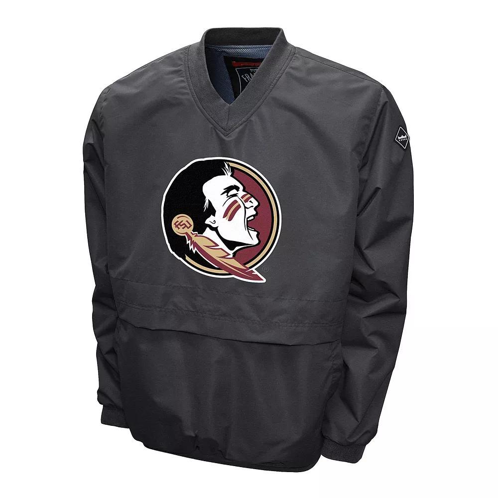 Men's Florida State Seminoles Big Logo Windshell Pullover, Size: Small, Gray Product Image