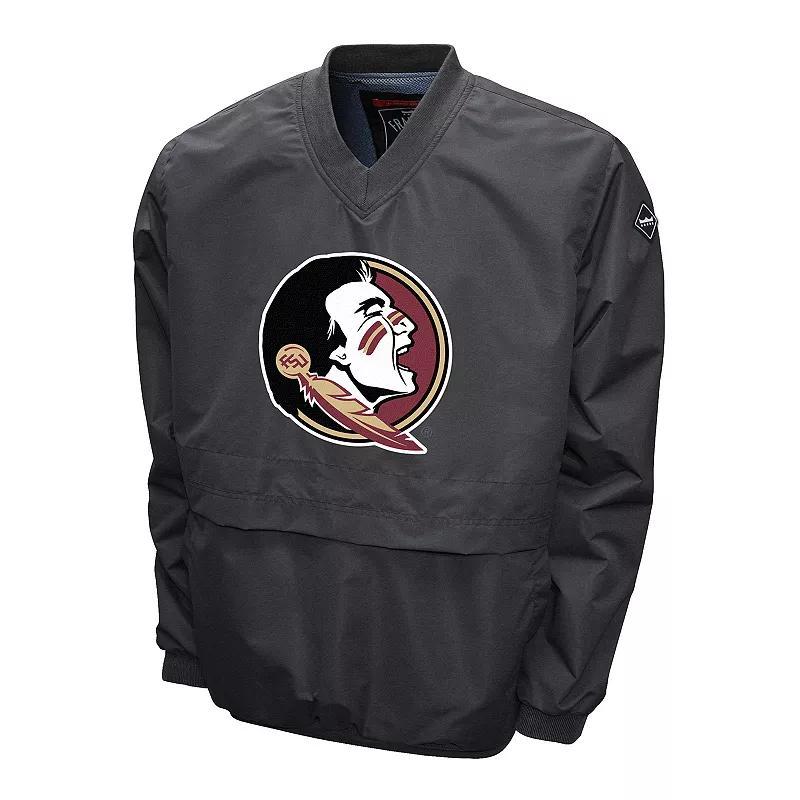 Men's Florida State Seminoles Big Logo Windshell Pullover, Size: Small, Gray Product Image