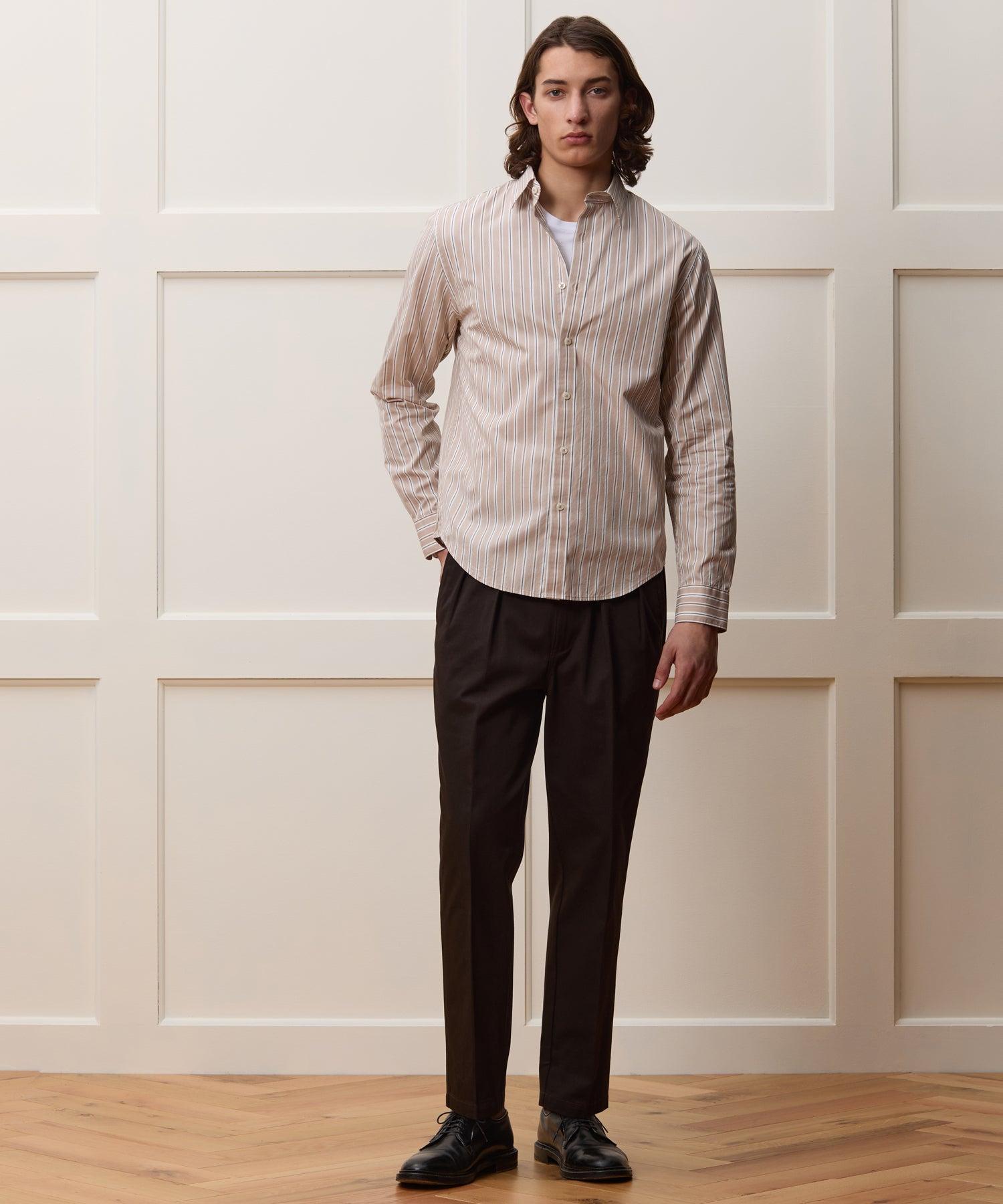Slim Fit Cotton Poplin Point Collar Shirt Product Image