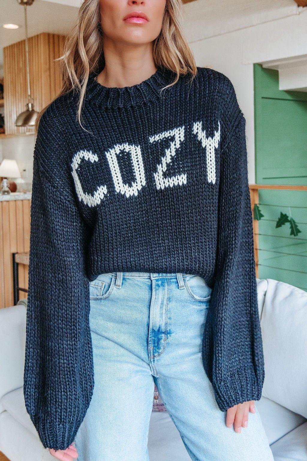 Black Cozy Pullover Sweater - FINAL SALE Product Image