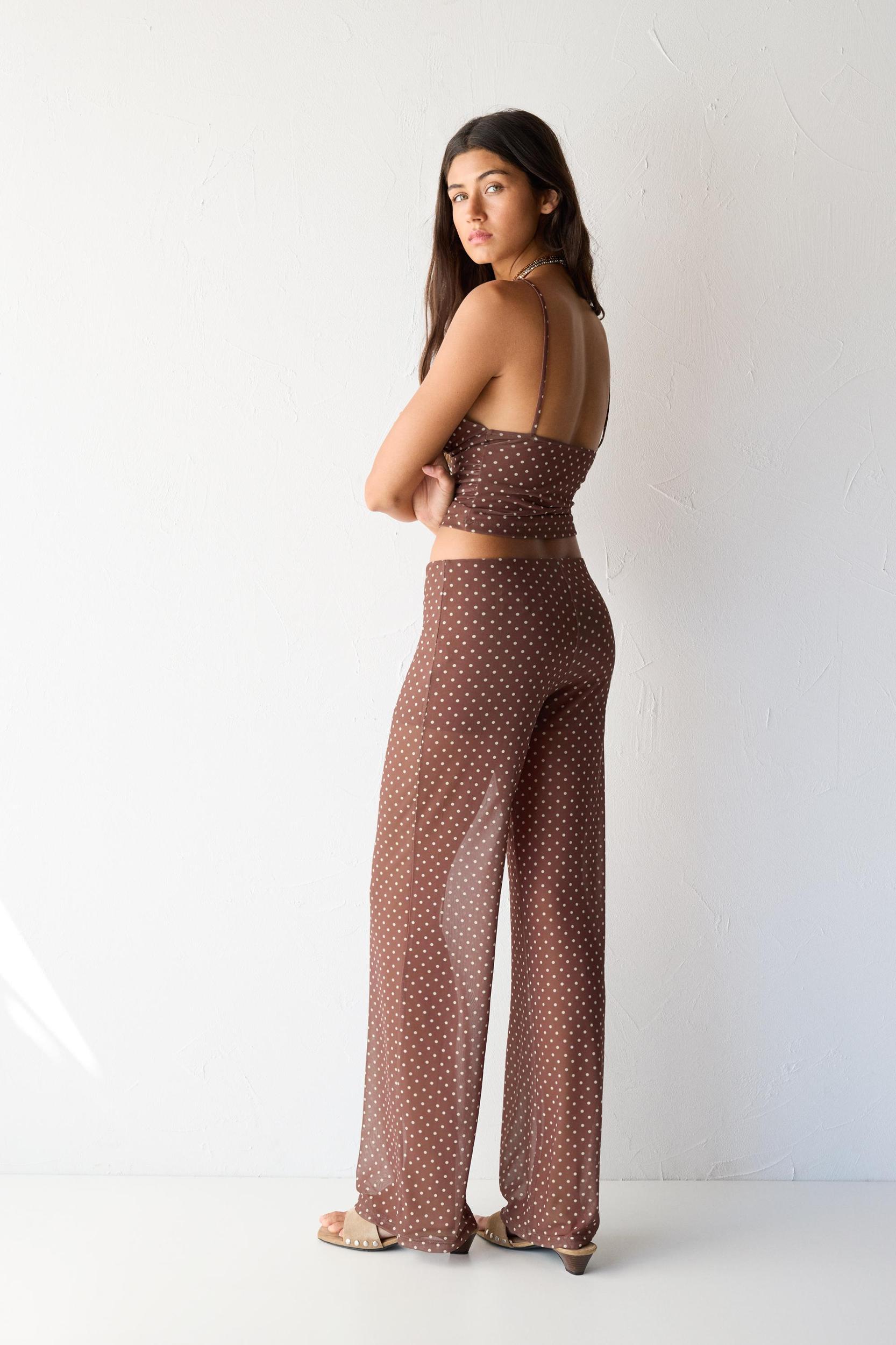 Strappy polka dot top Product Image