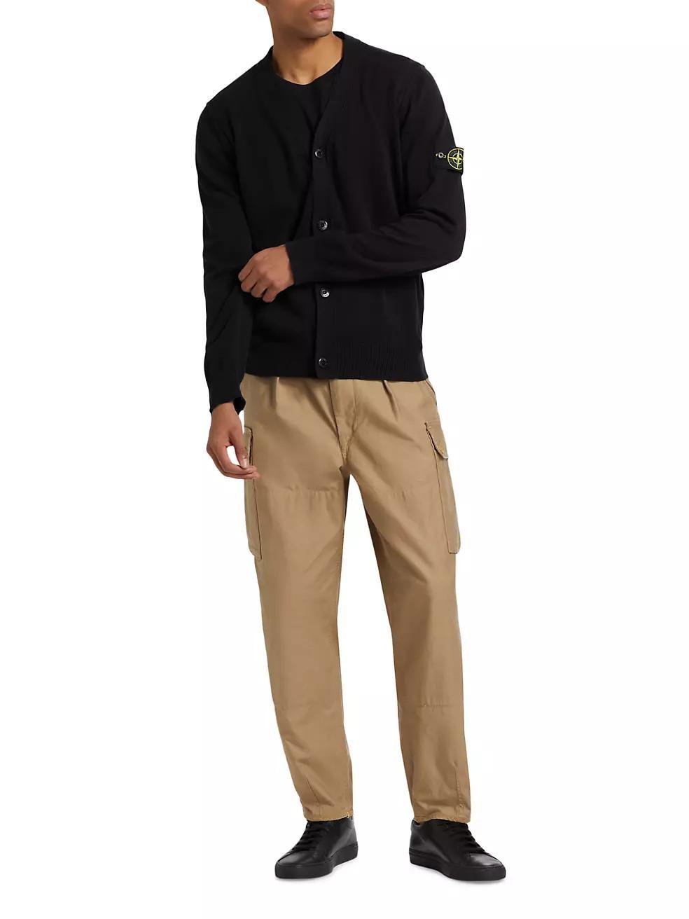 Soft Stretch-Cotton Cardigan Product Image