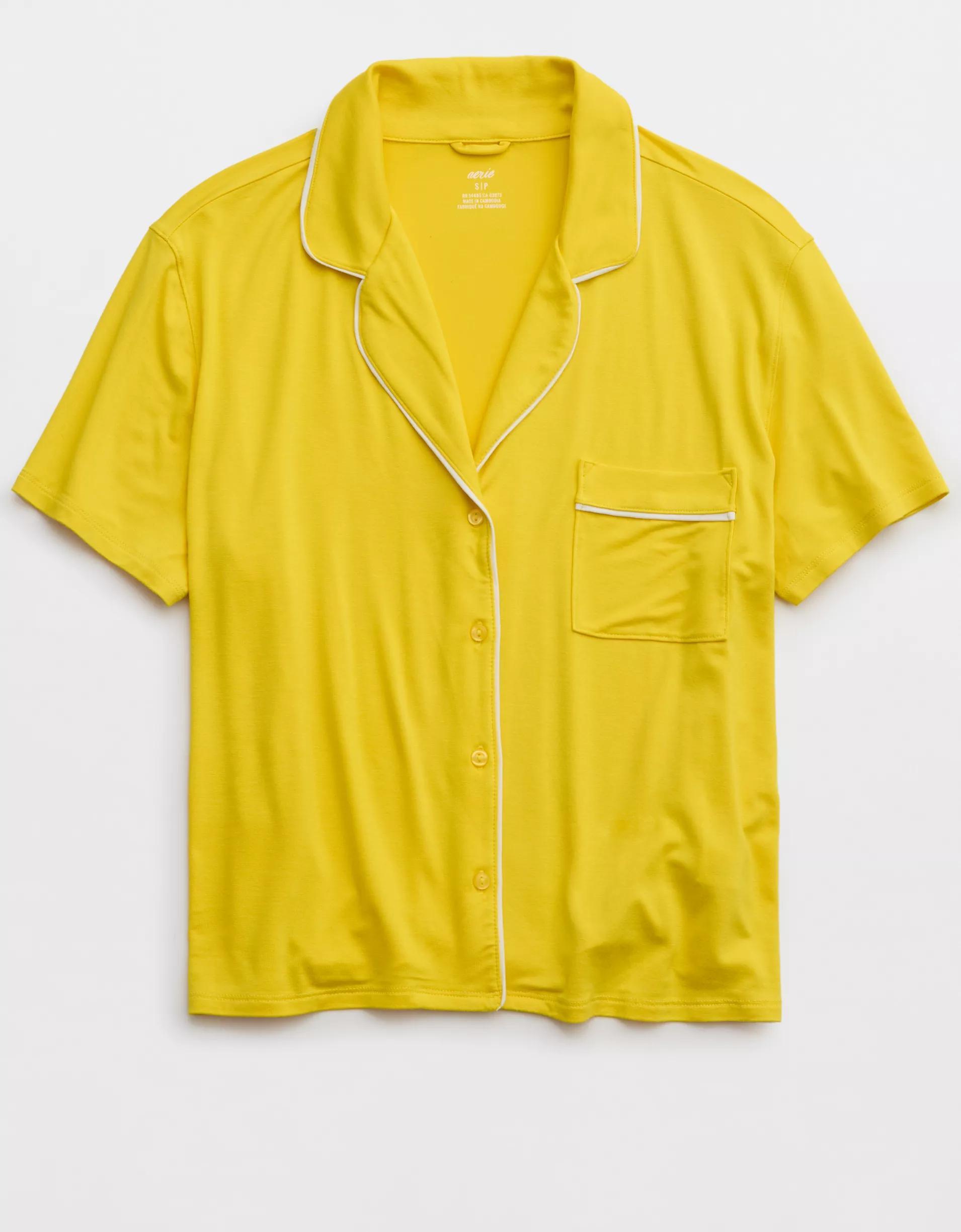 Aerie Real Soft® Short Sleeve Pajama Shirt Product Image