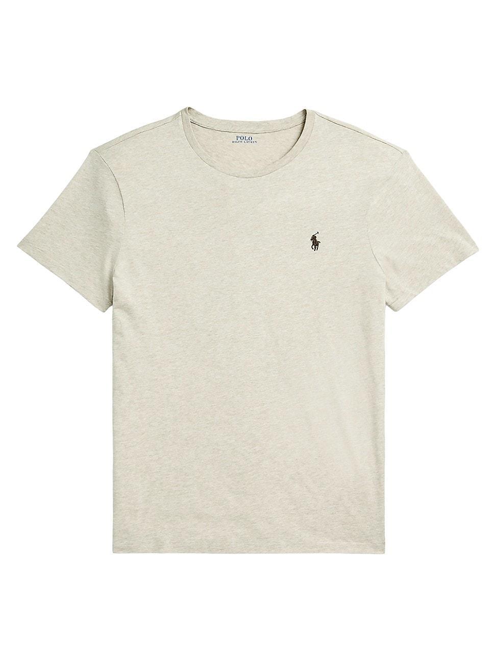 Mens Custom-Slim-Fit Jersey Crewneck T-Shirt Product Image