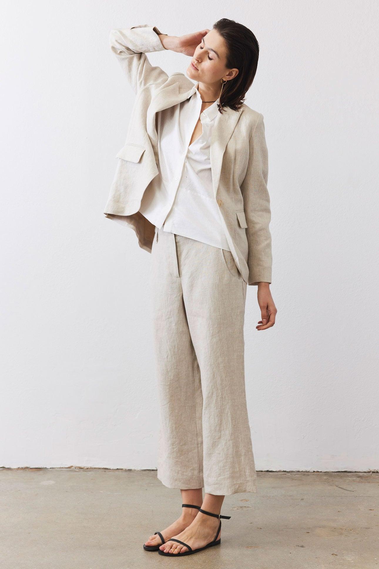 Linen A-Line Pants Product Image