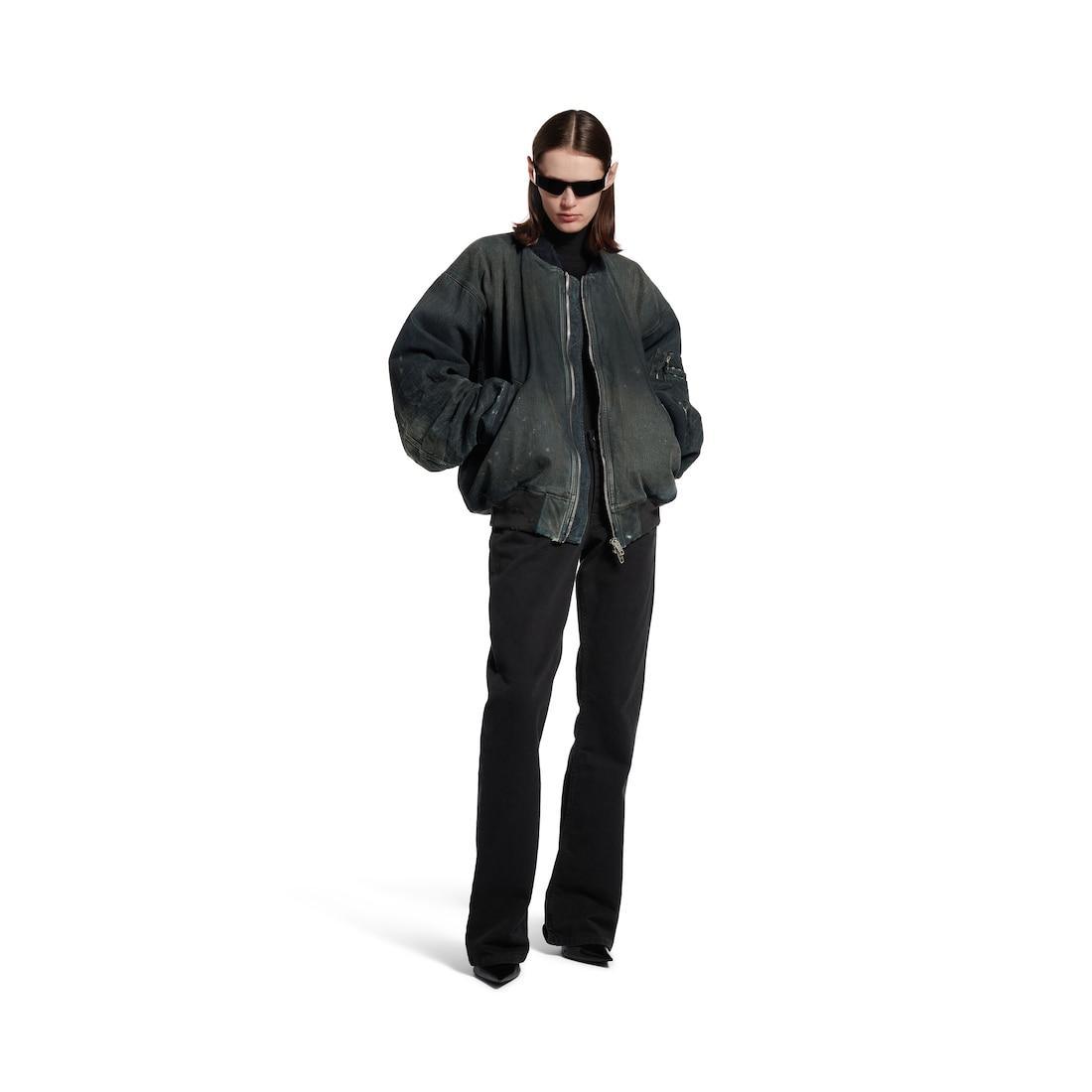Women's Bomber Jacket in Blue Product Image