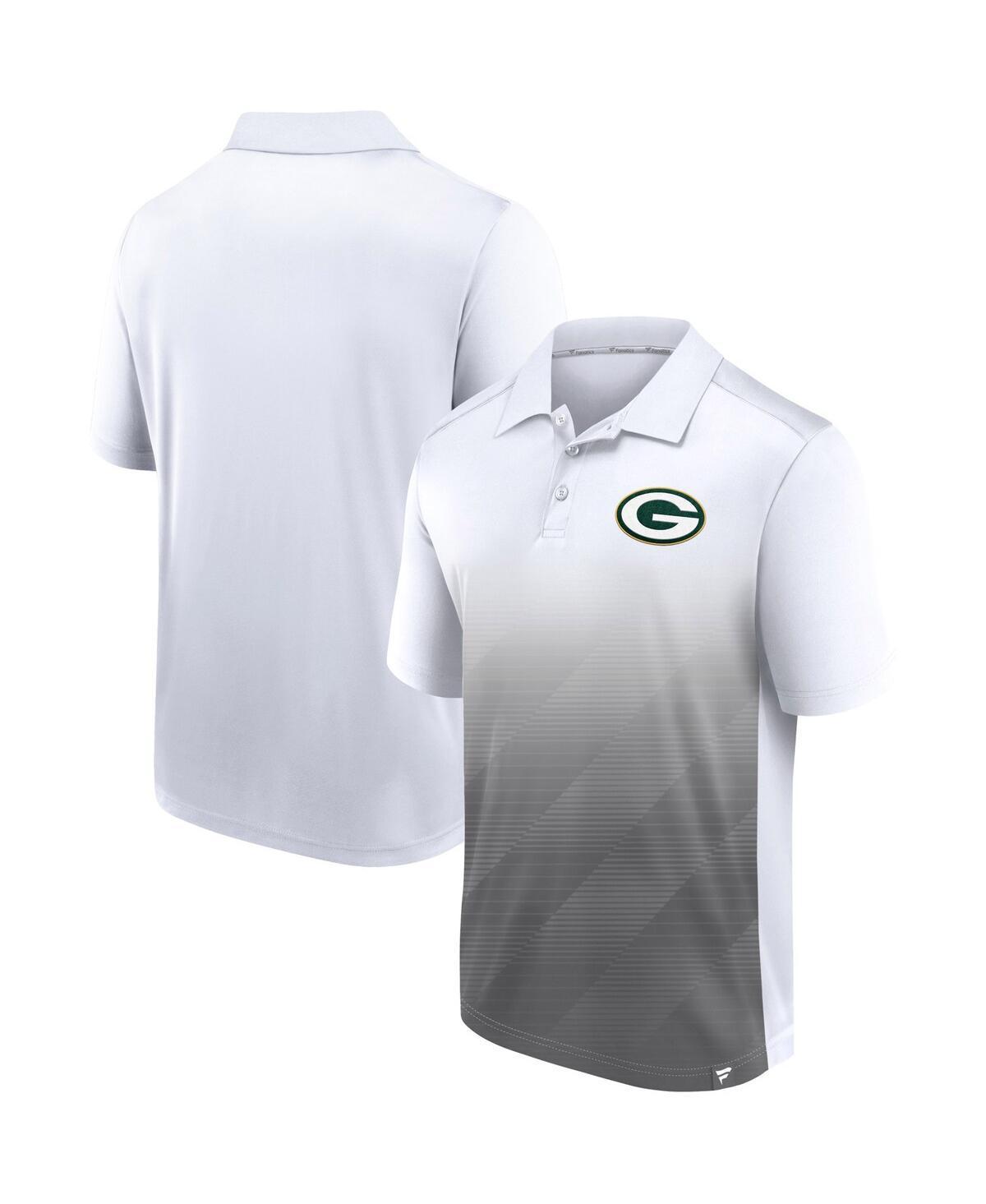 Mens Fanatics Branded /Gray Green Bay Packers Parameter Polo Product Image