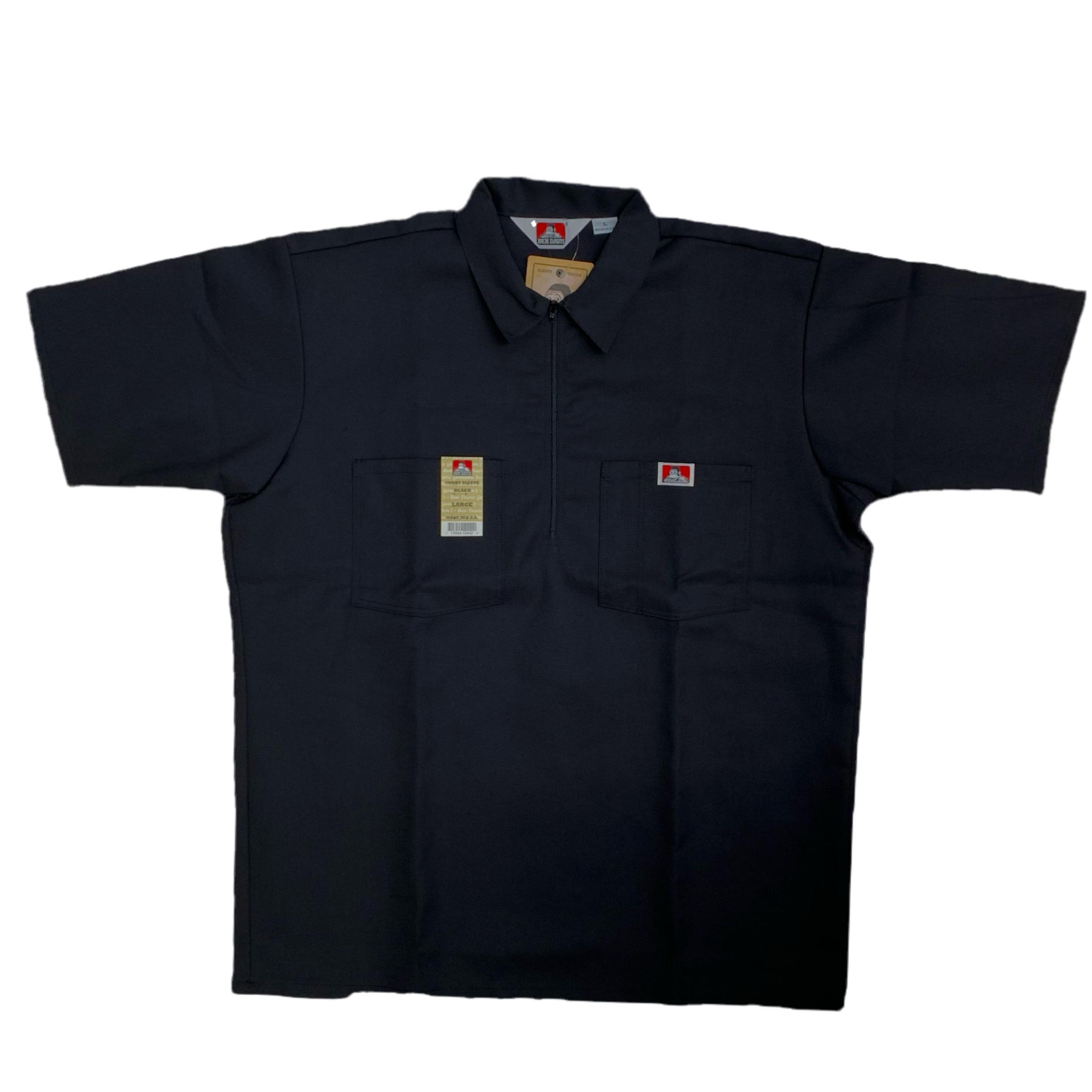 Ben Davis Short Sleeve Solid 1/2 Zip Shirt Male Product Image
