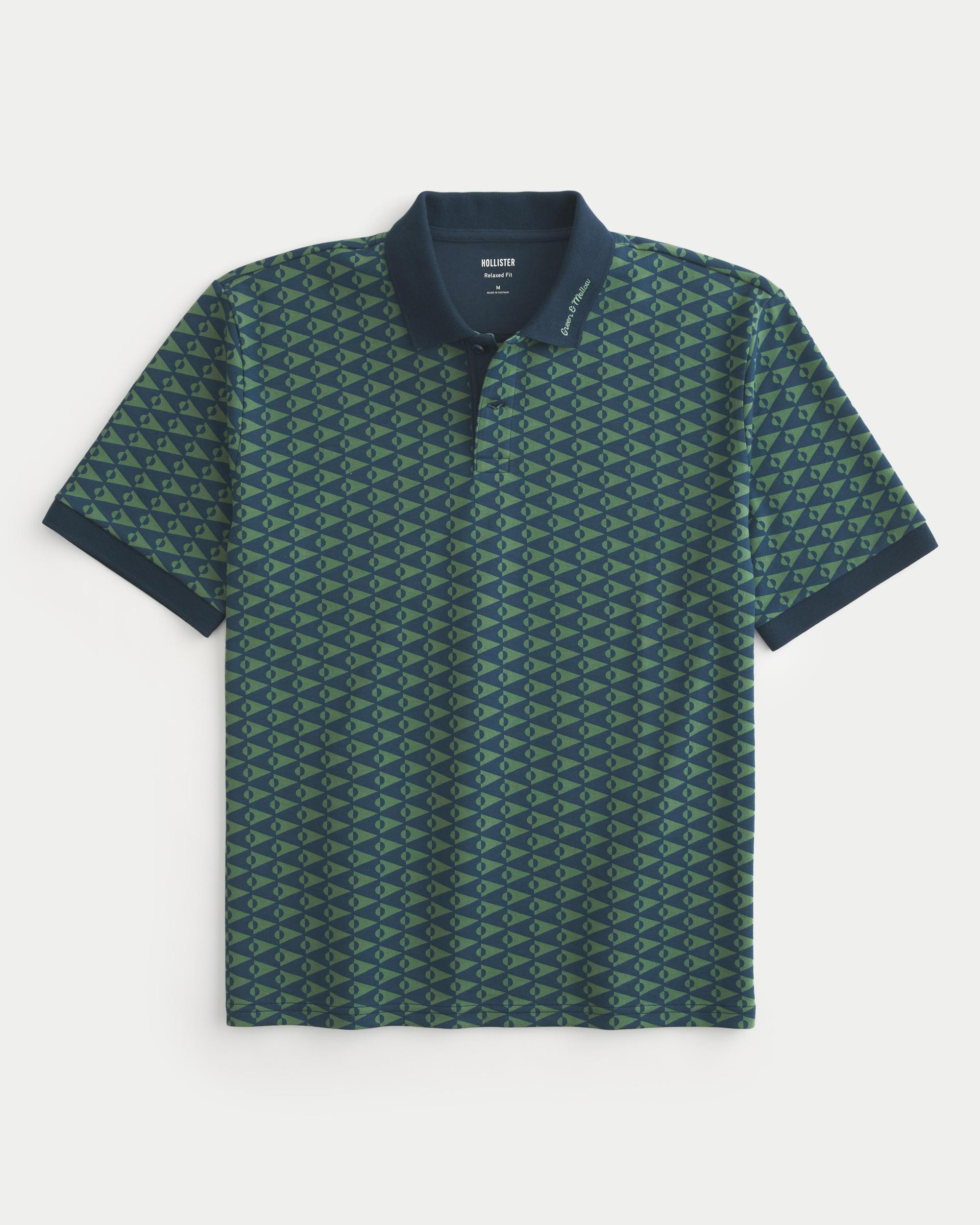 Relaxed Cooling Green & Mellow Golf Club Polo Product Image