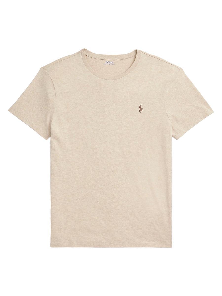 Mens Custom-Slim-Fit Jersey Crewneck T-Shirt Product Image