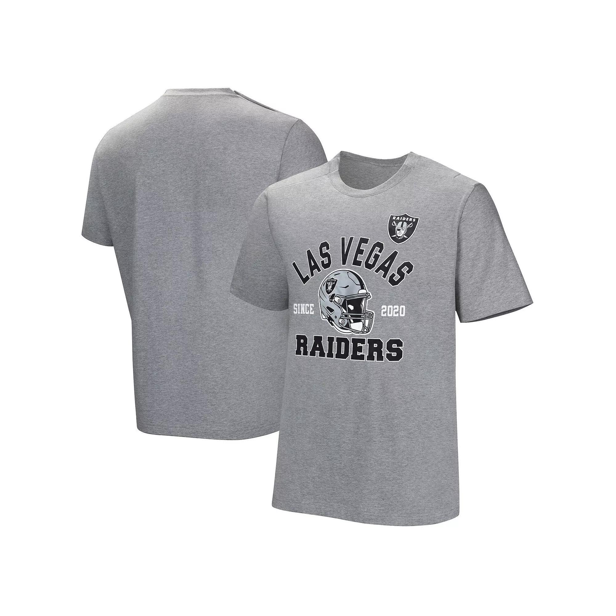 Men's  Gray Las Vegas Raiders Tackle Adaptive T-Shirt, Size: Medium, Lvr Grey Product Image