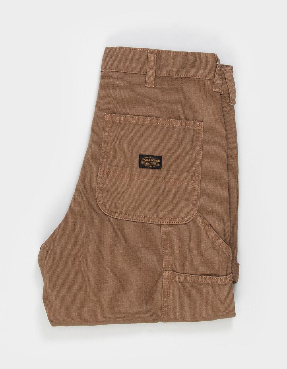 JACK & JONES Eddie Mens Loose Fit Carpenter Pants - CHARCOAL Product Image