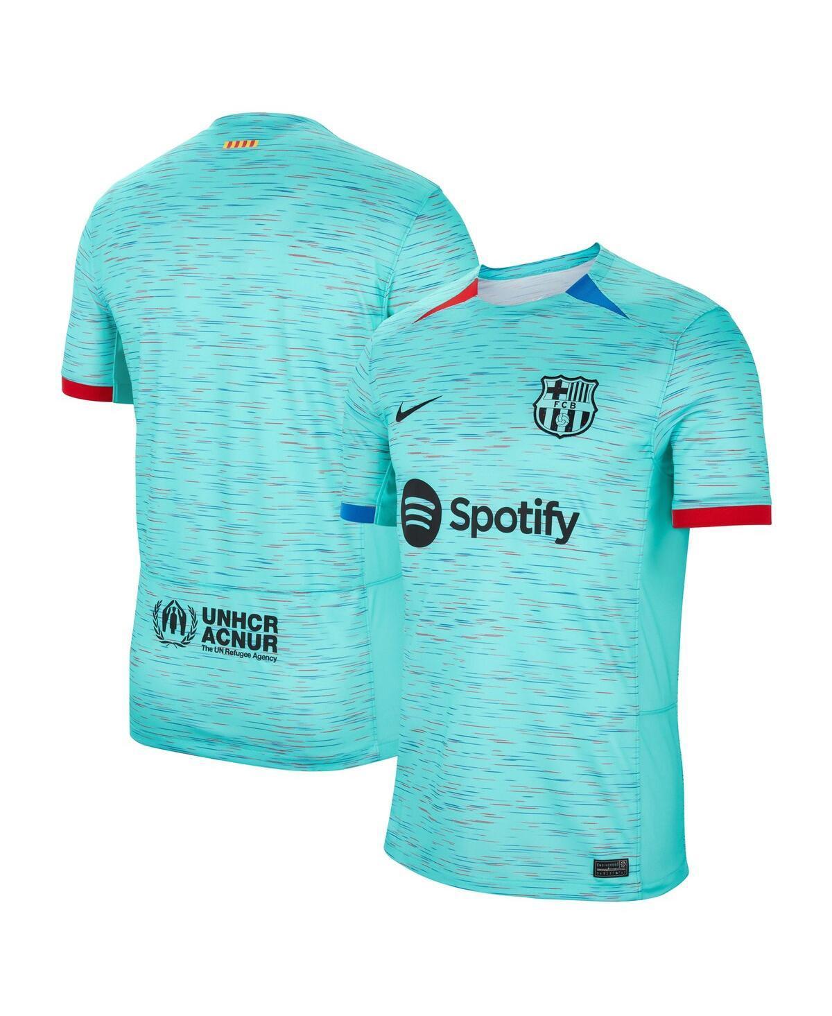 Mens Nike Aqua Barcelona 2023/24 Third Replica Jersey Bar Turquoise A Product Image