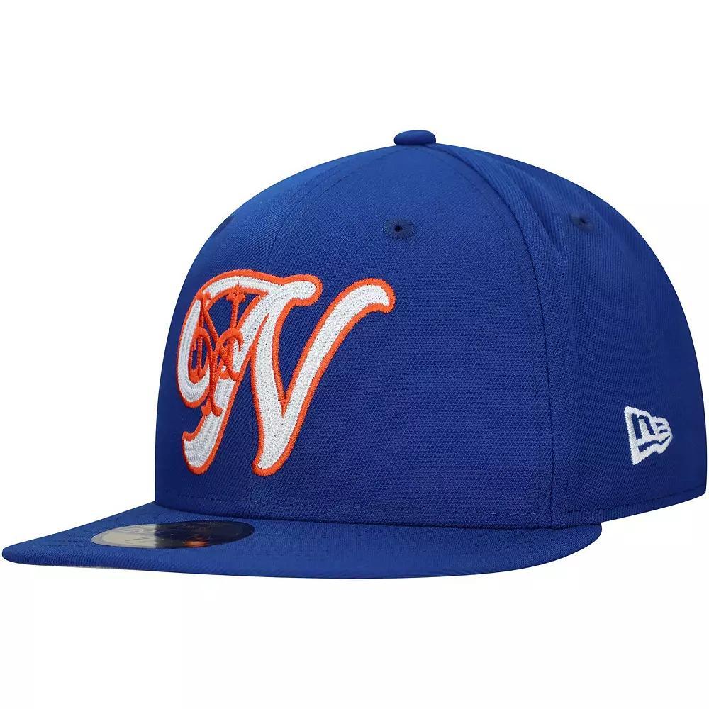 Men's New Era Royal New York Mets  Duo Logo 2.0 59FIFTY Fitted Hat, Size: 7 1/8, Blue Product Image