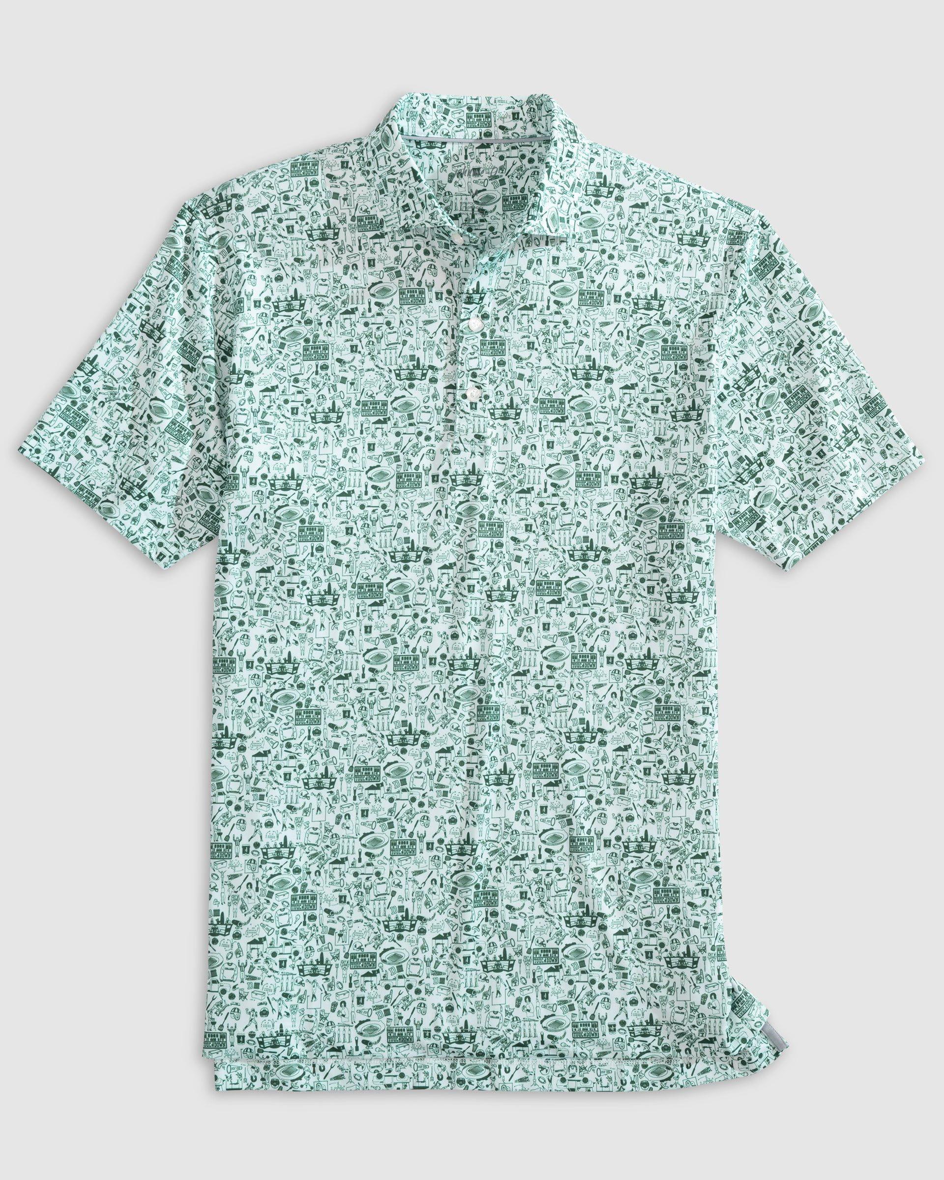 johnnie-O Performance Jersey Jr. Polo - Tailgater 2.0 Print Product Image