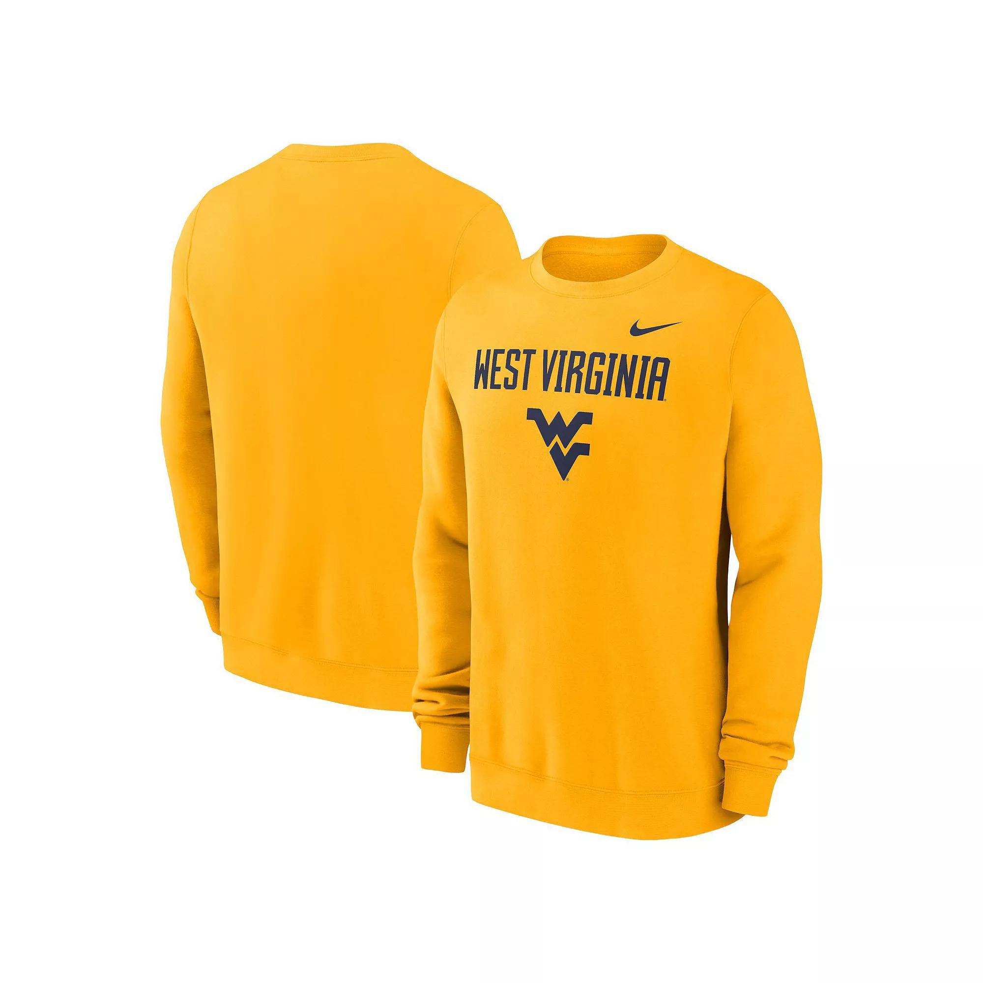 Men's Nike Gold West Virginia Mountaineers Primetime Primary Stack Pullover Sweatshirt, Size: Medium Product Image
