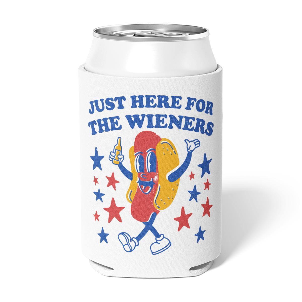 Just Here For The Wieners - Can Cooler - T-Shirt Product Image