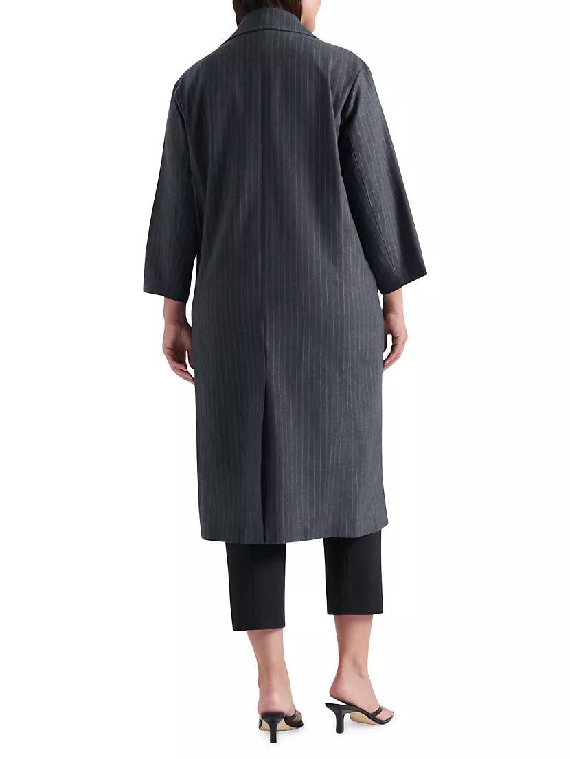 Womens Charlie Pinstripe Coat Product Image