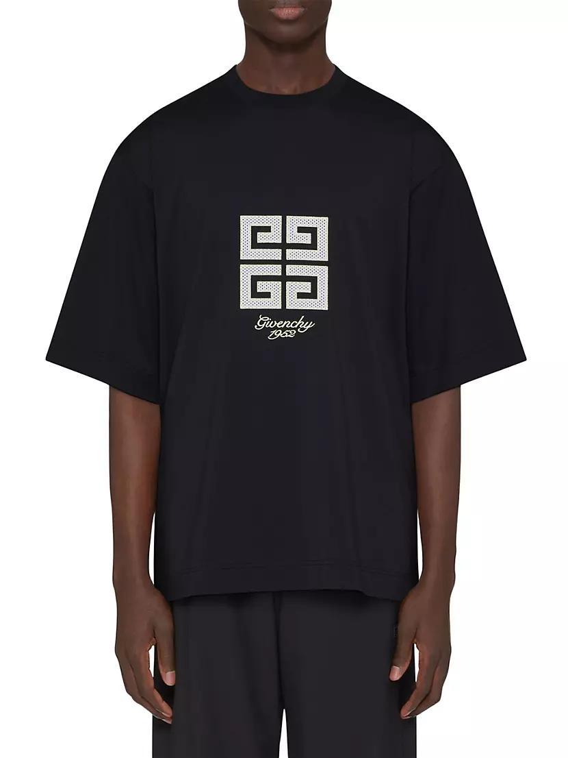 Mens 4G Studio Fit Short-Sleeve Cotton T-Shirt Product Image