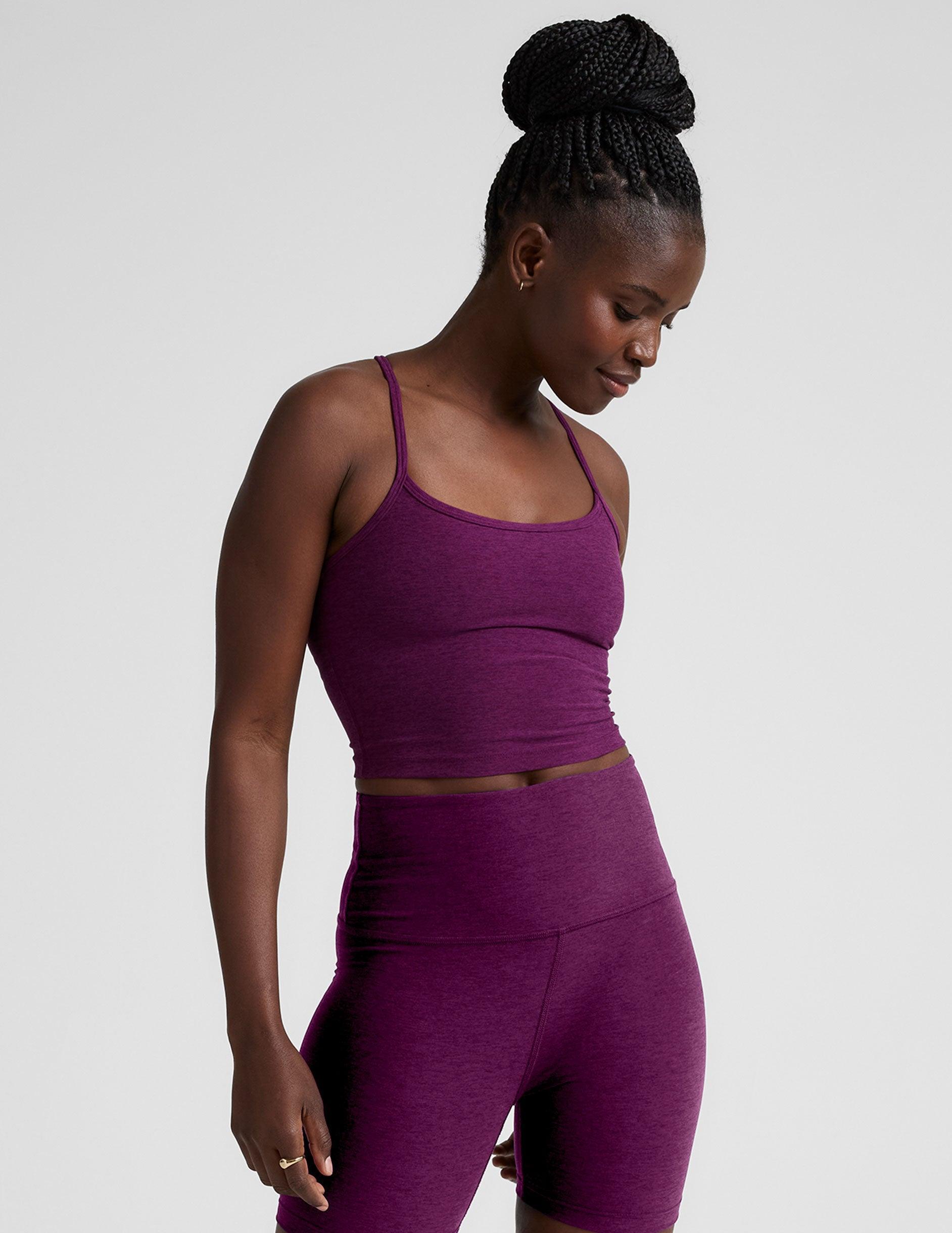 Spacedye Slim Racerback Cropped Tank Product Image
