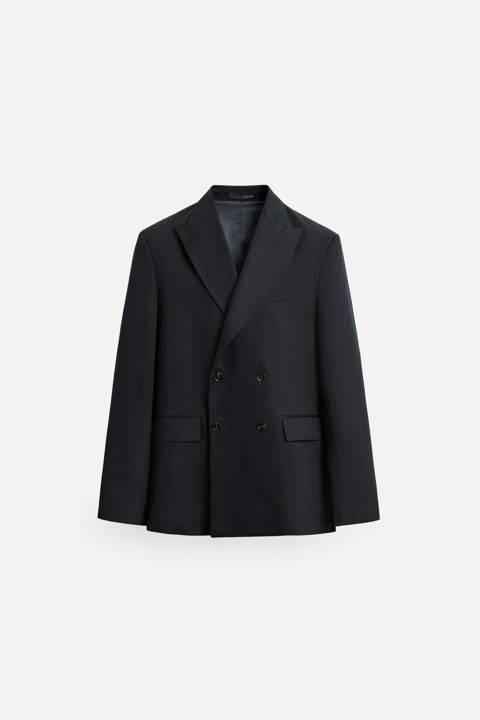 LINEN - COTTON HERRINGBONE SUIT BLAZER Product Image