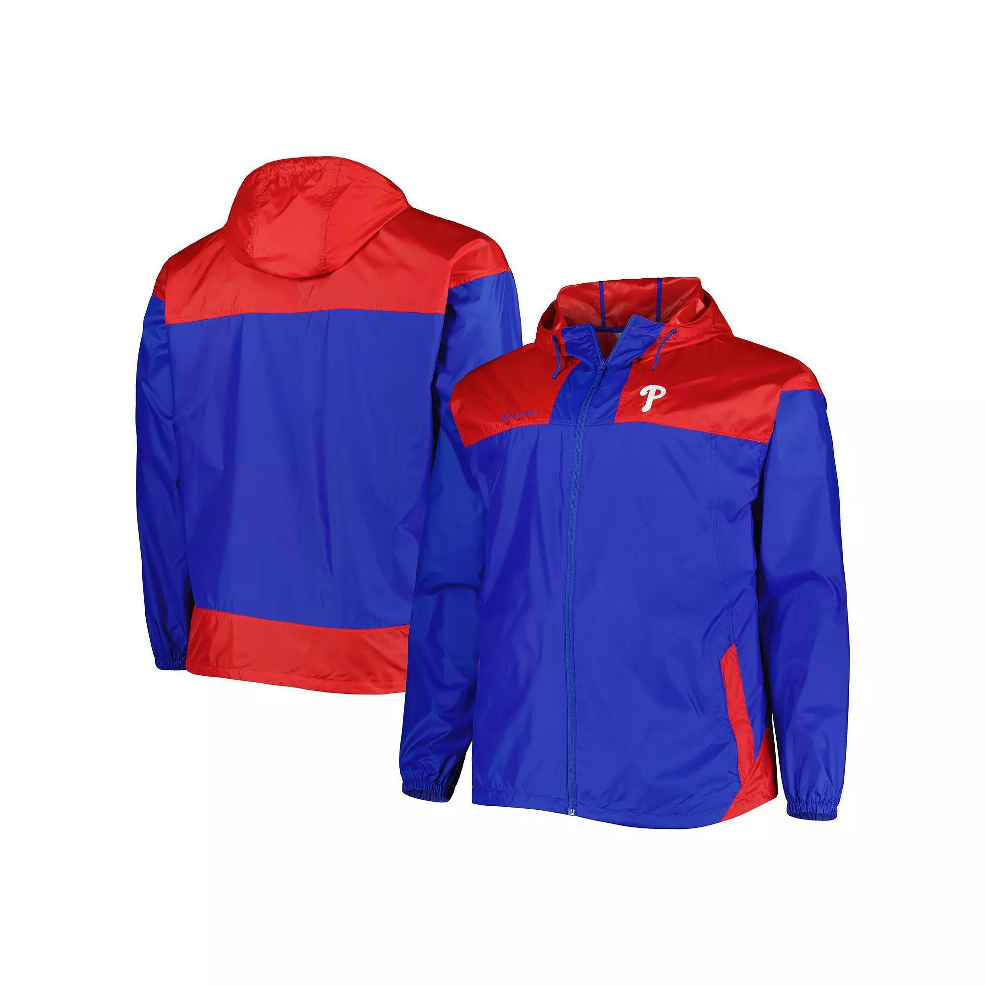 Men's Columbia Royal Philadelphia Phillies Flash Forward Challenger Omni-Shade Full-Zip Windbreaker, Size: 1XB, Blue Product Image