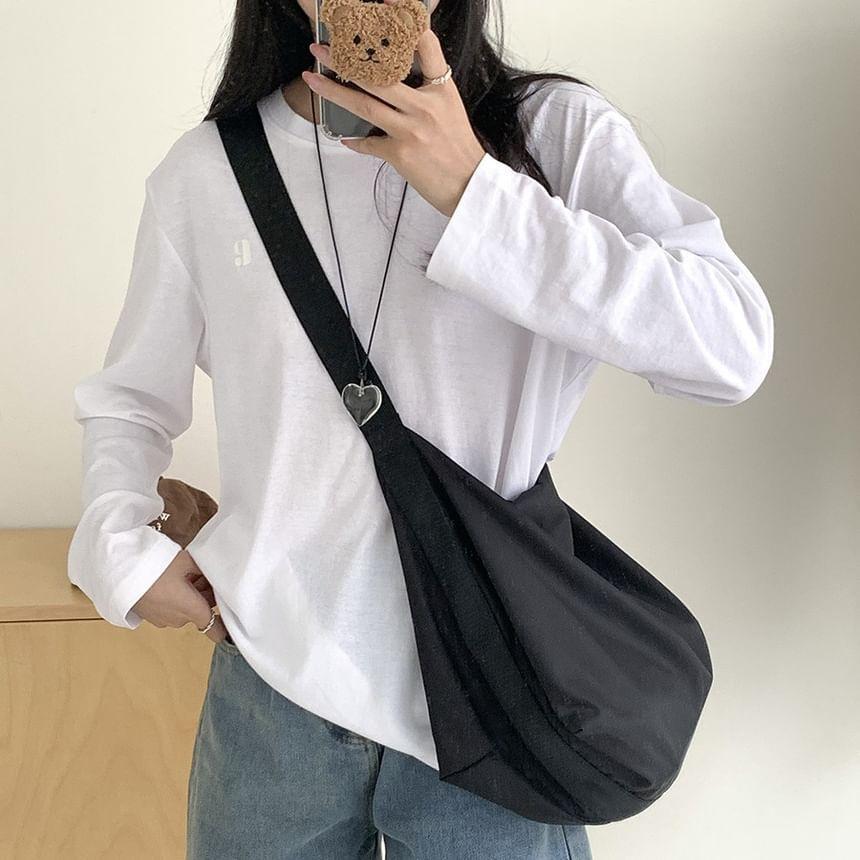 Plain Nylon Crossbody Bag Product Image