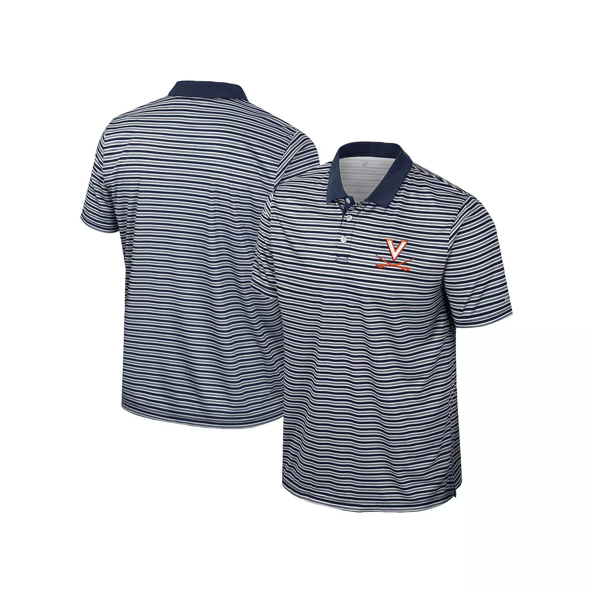 Men's Colosseum Green Baylor Bears Striped Polo, Size: Medium, Bay Green Product Image