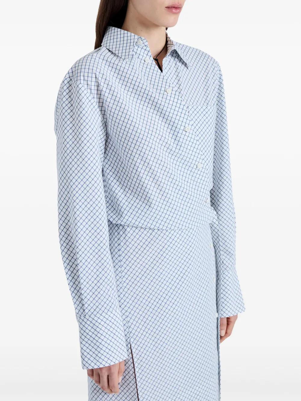 Lane yarn-dyed wrap dress  Product Image