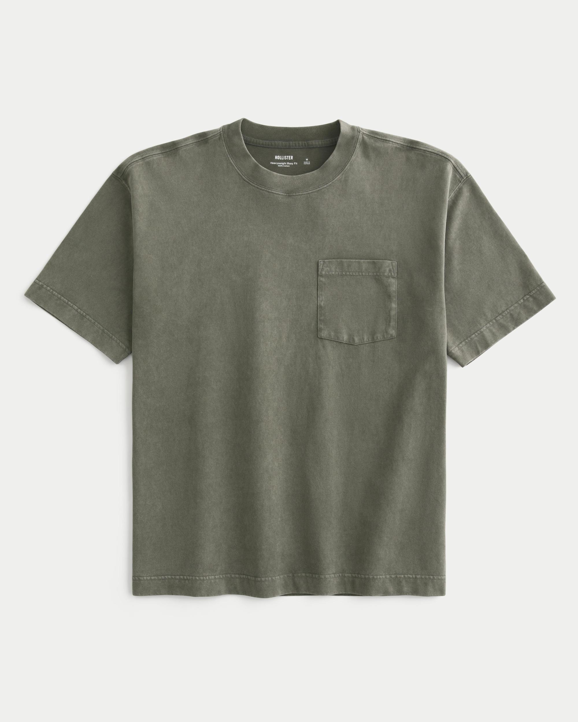 Boxy Heavyweight Washed Crew T-Shirt Product Image