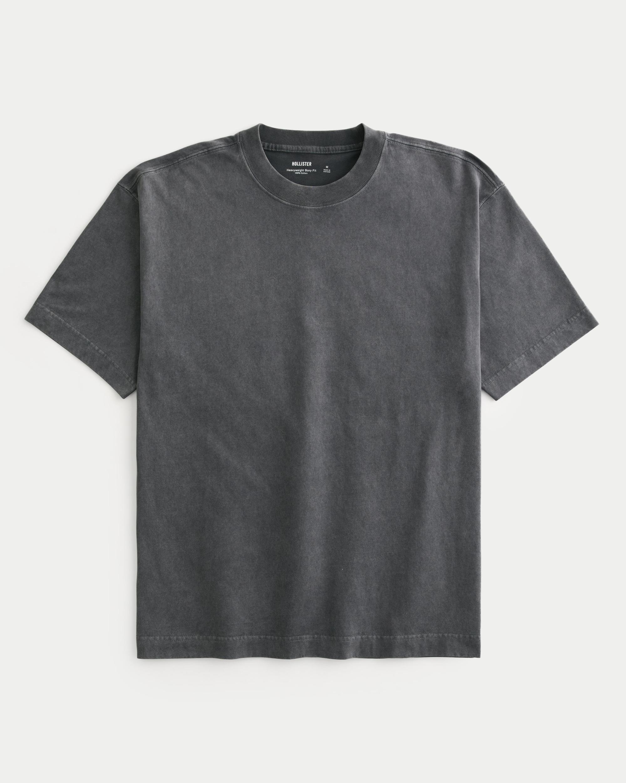 Boxy Heavyweight Washed Crew T-Shirt Product Image