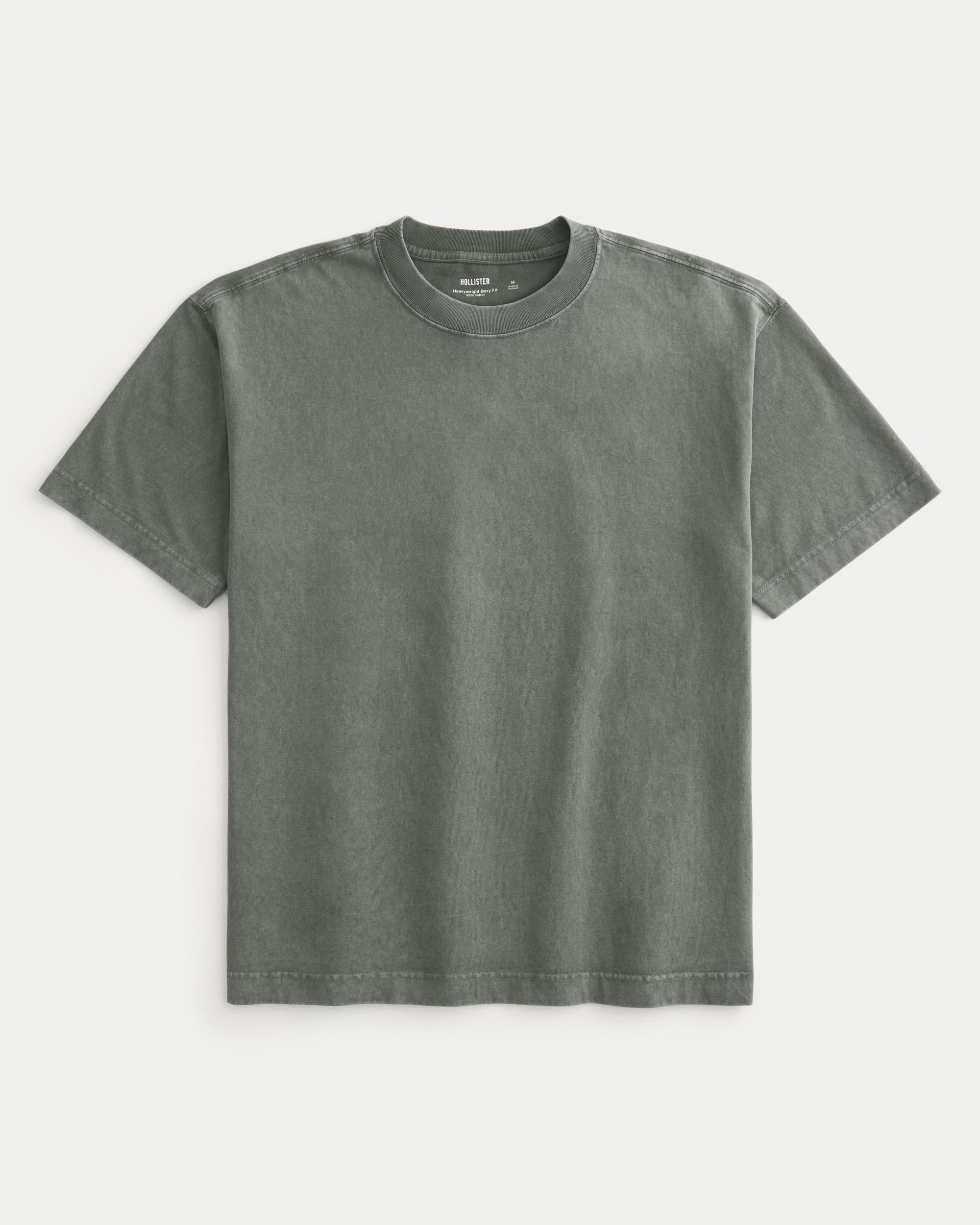Boxy Heavyweight Camo Crew T-Shirt Product Image