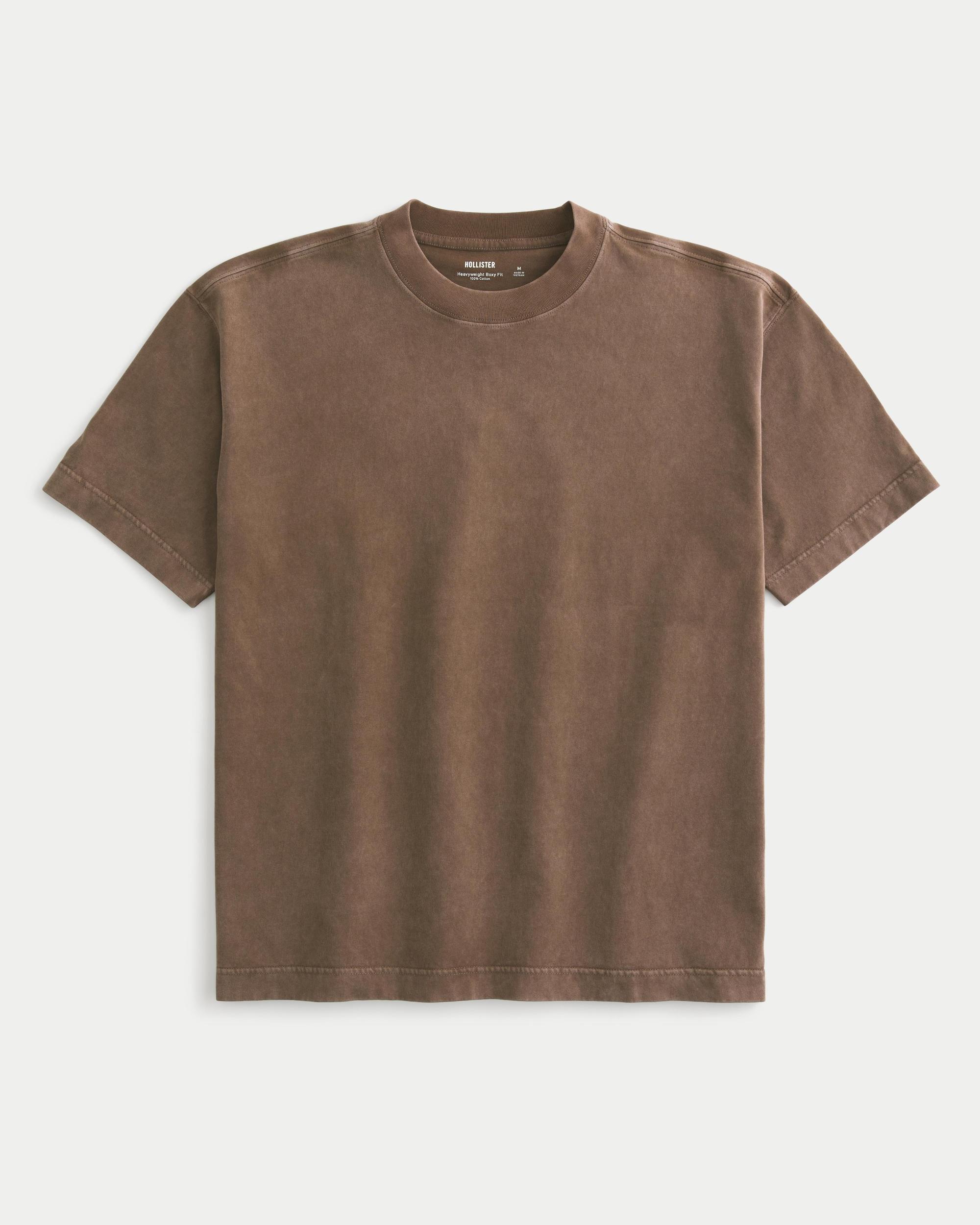 Boxy Heavyweight Washed Crew T-Shirt Product Image
