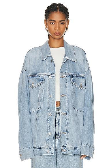 AGOLDE Wayne Denim Jacket in Denim-Light Product Image