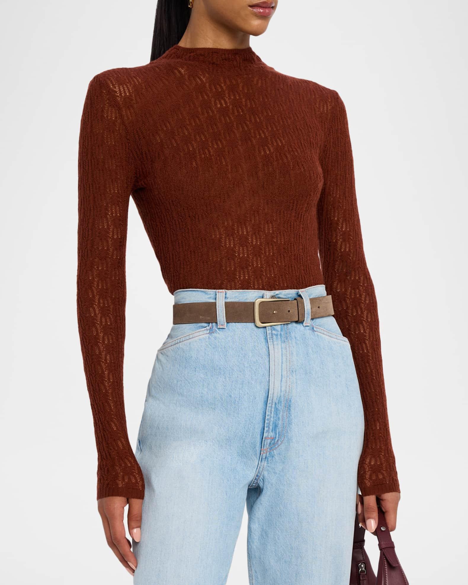 Rhea Knit Mock-Neck Top Product Image