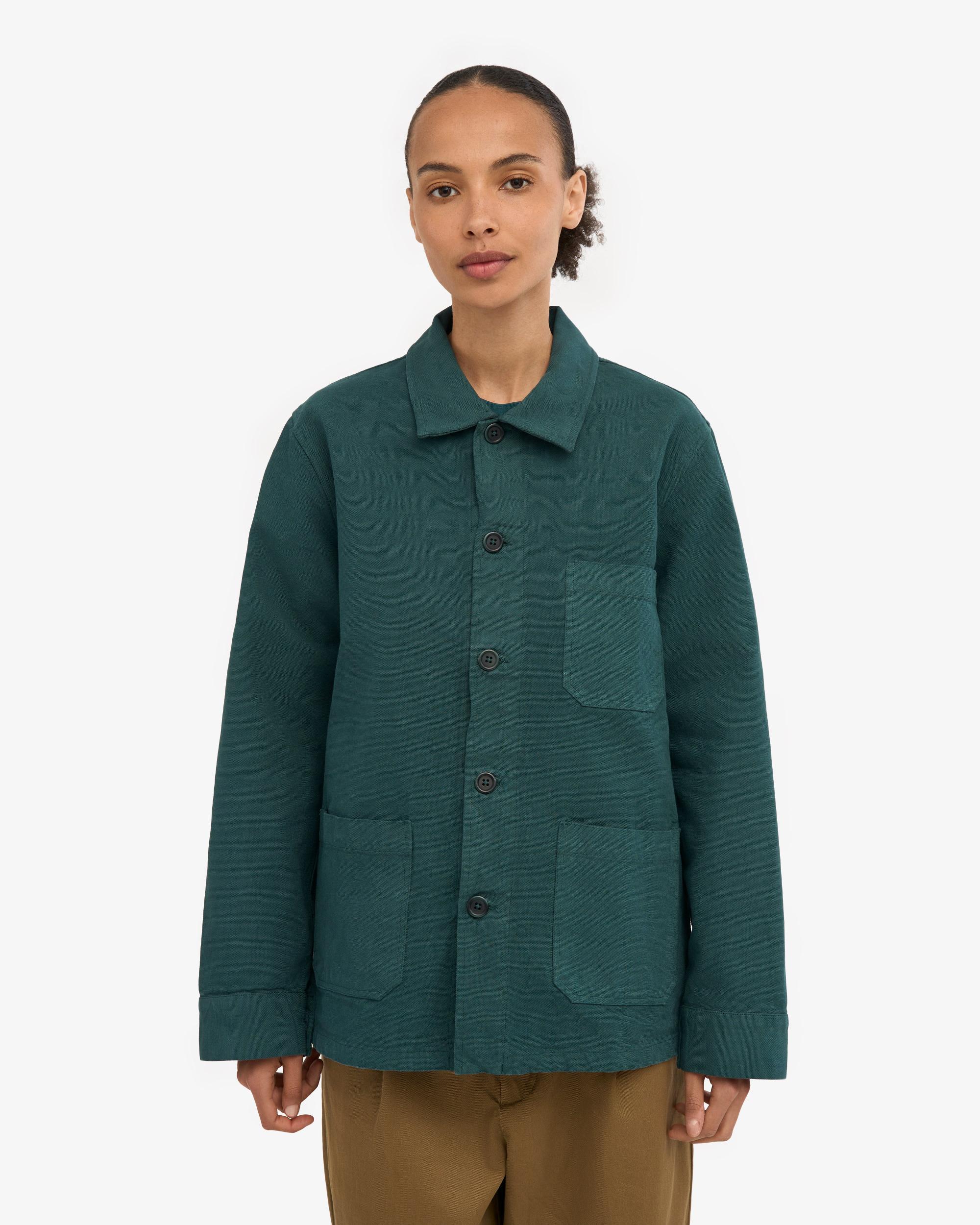Organic Workwear Jacket - Dusty Olive Product Image