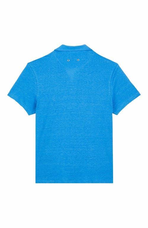 Mens Pyramid Linen Polo Shirt Product Image
