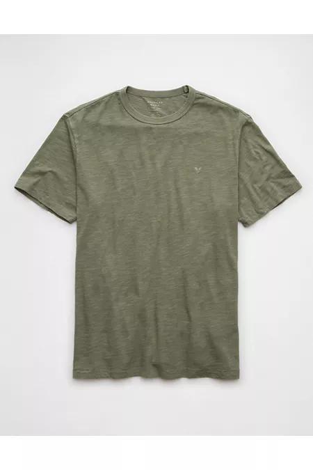 Reversed Crown Tee. Navy/ Tamarind. Male Product Image