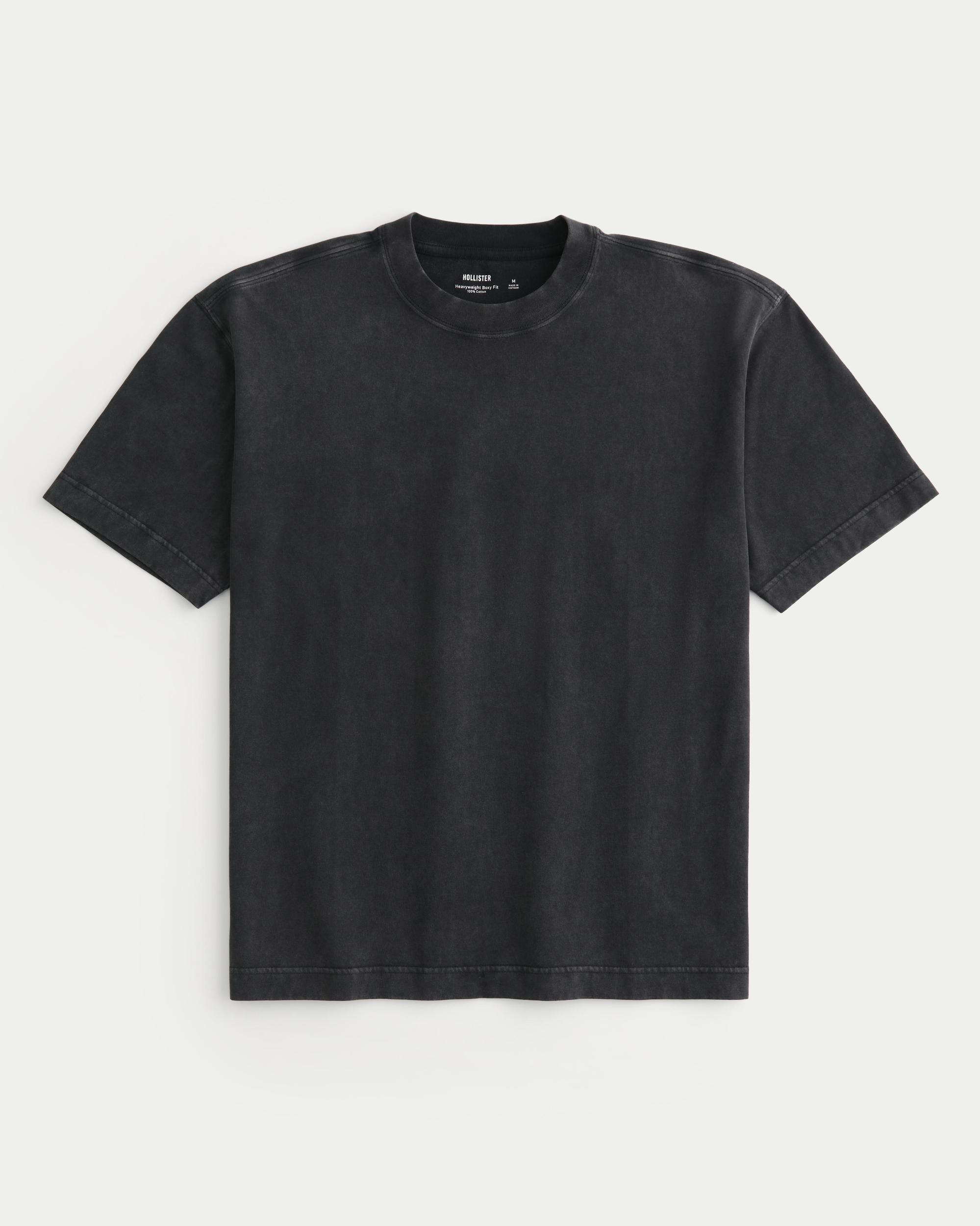 Boxy Heavyweight Washed Crew T-Shirt Product Image