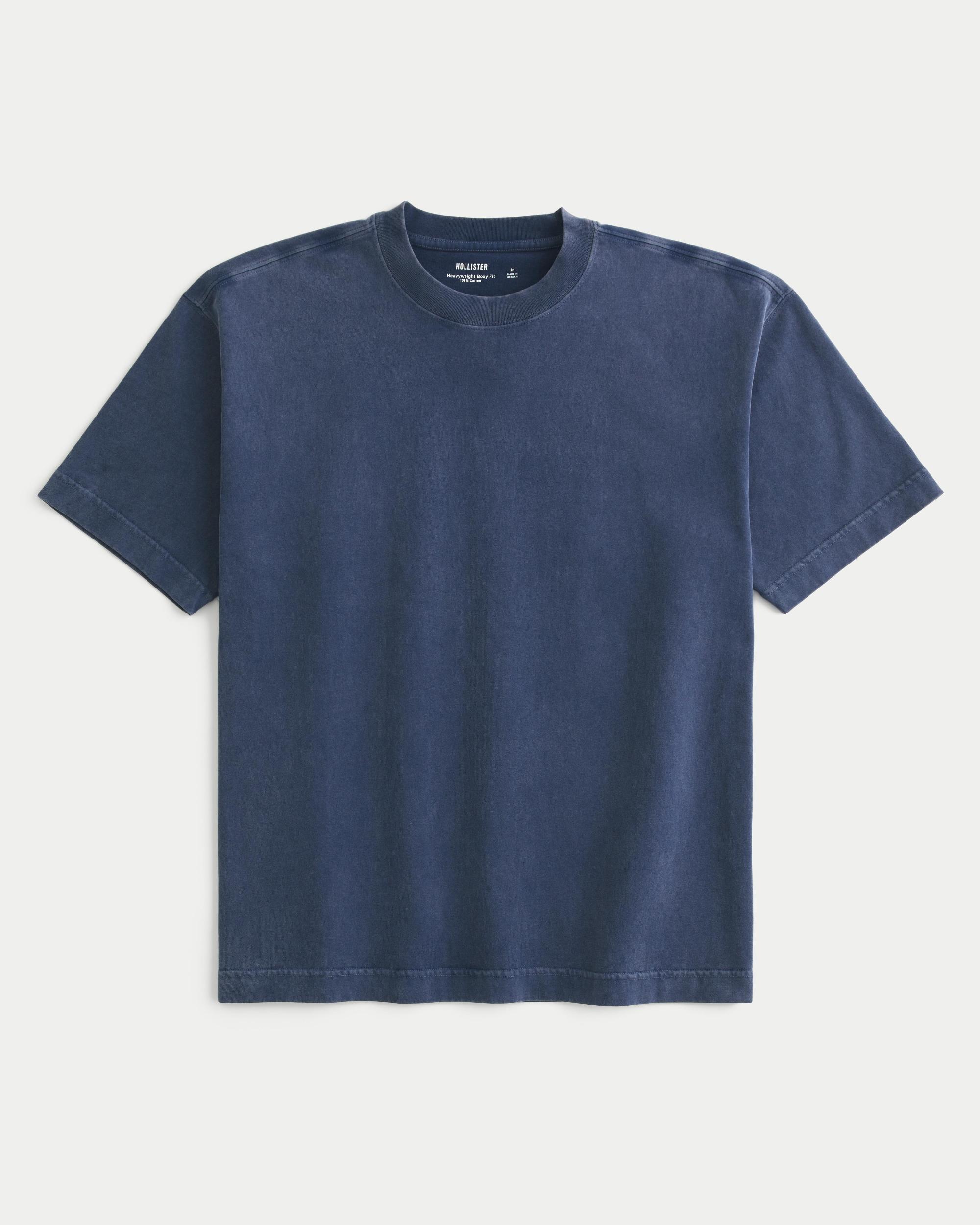 Boxy Heavyweight Washed Crew T-Shirt Product Image
