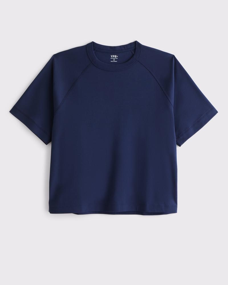 YPB Active Shrunken Cropped Heavyweight Cotton Tee Product Image