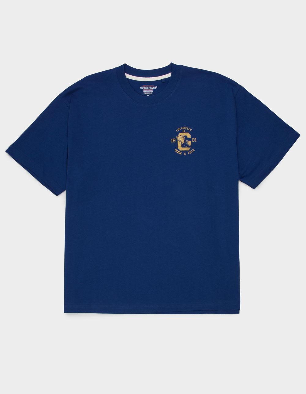 GUESS JEANS Oversized Mens Tee - BLUE Product Image