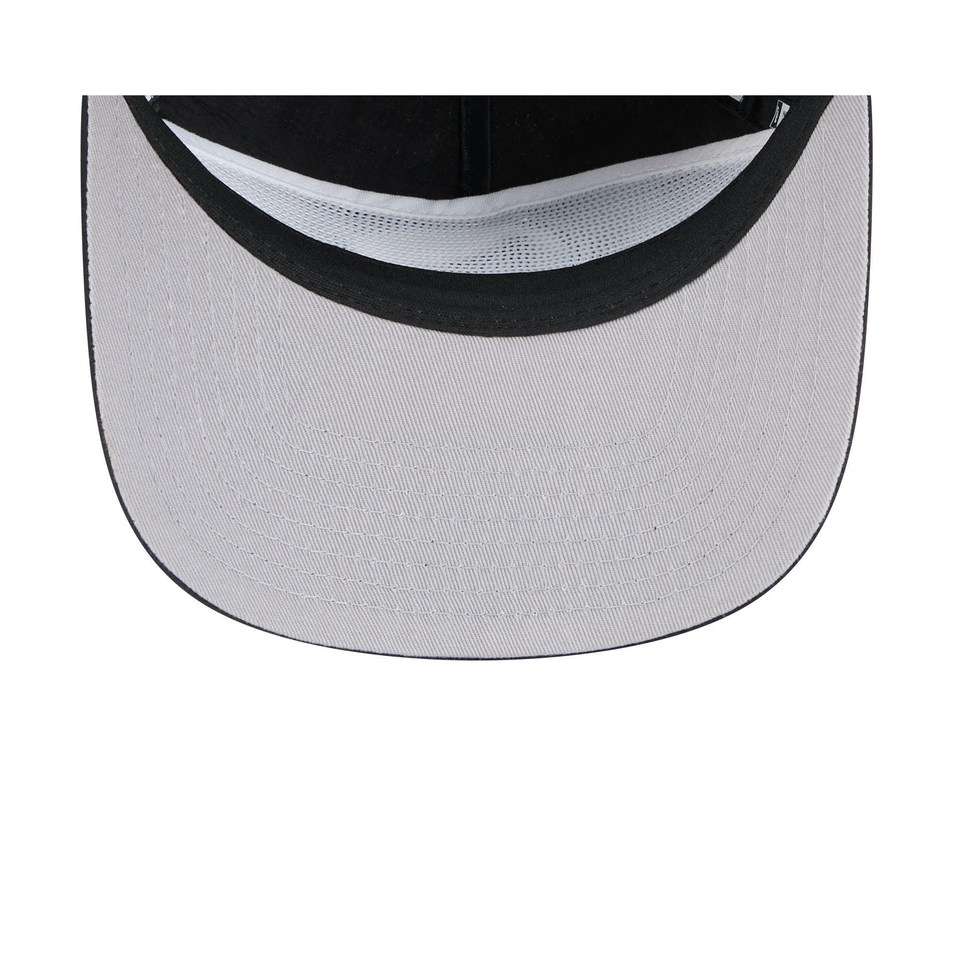 Atlanta Braves Black Script Safety Pin 59FIFTY A-Frame Fitted Hat Male Product Image