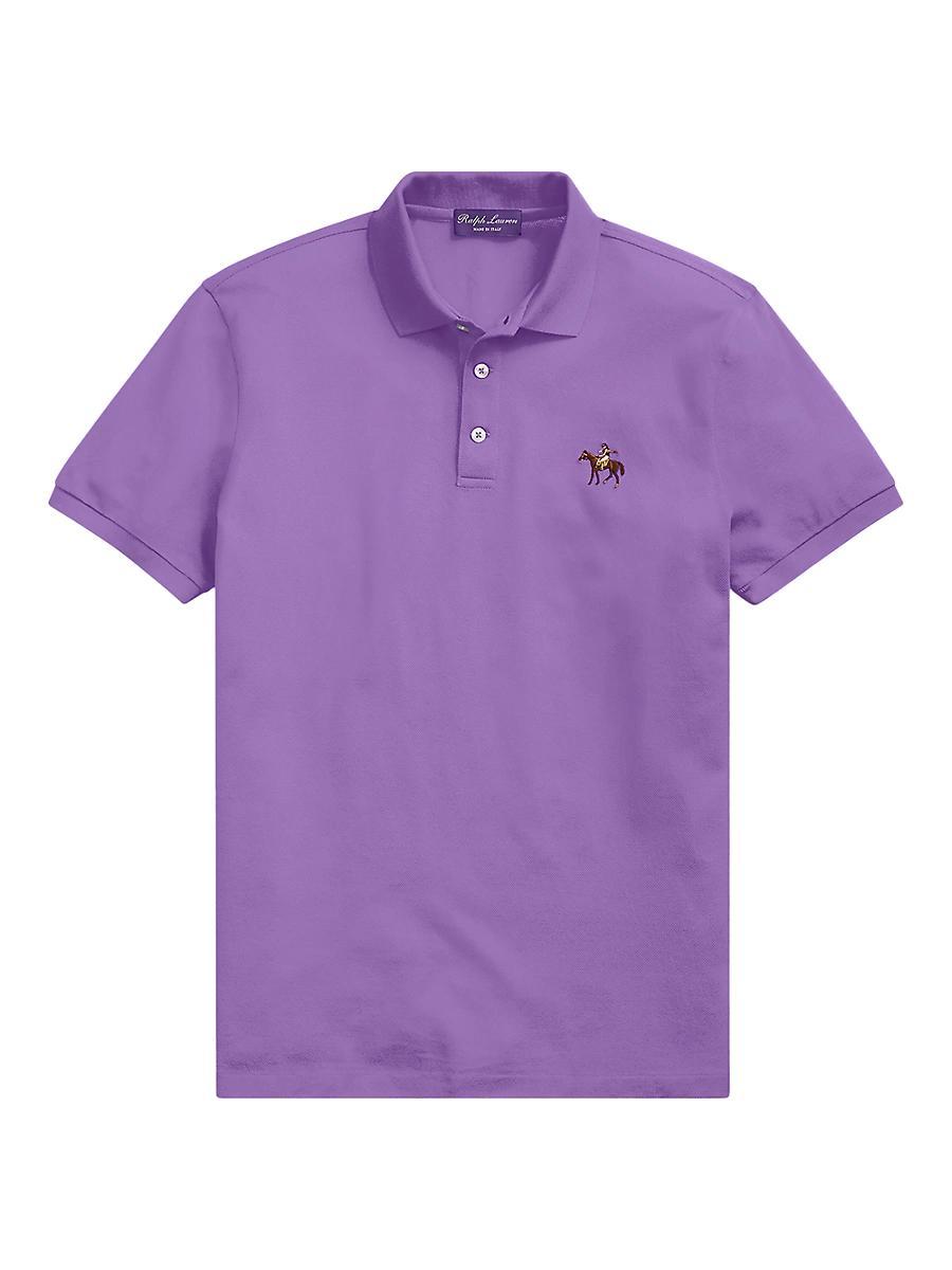 Mens Cotton Pique Standing Horse Polo Product Image