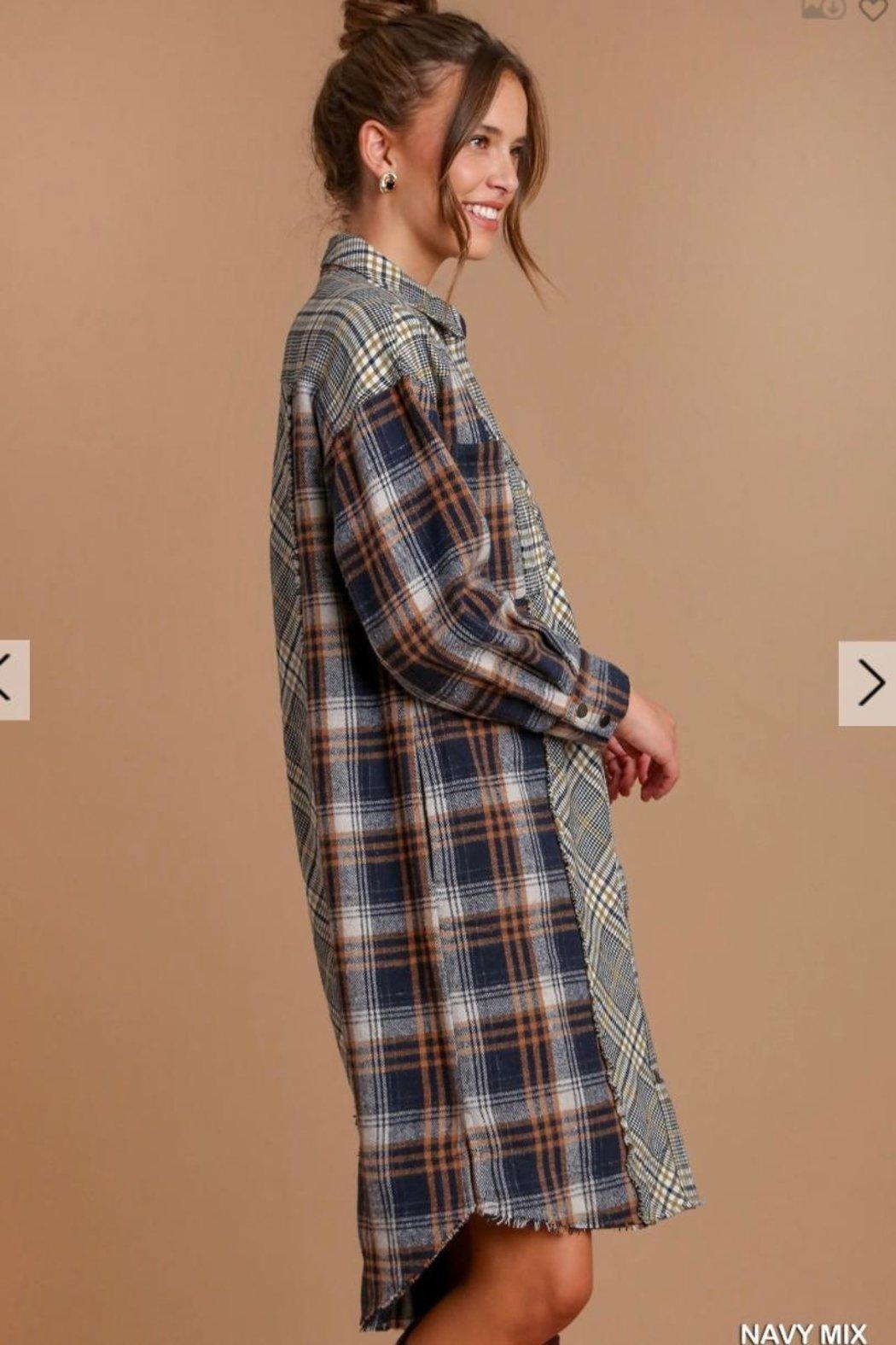 Plaid Dress/jacket Product Image