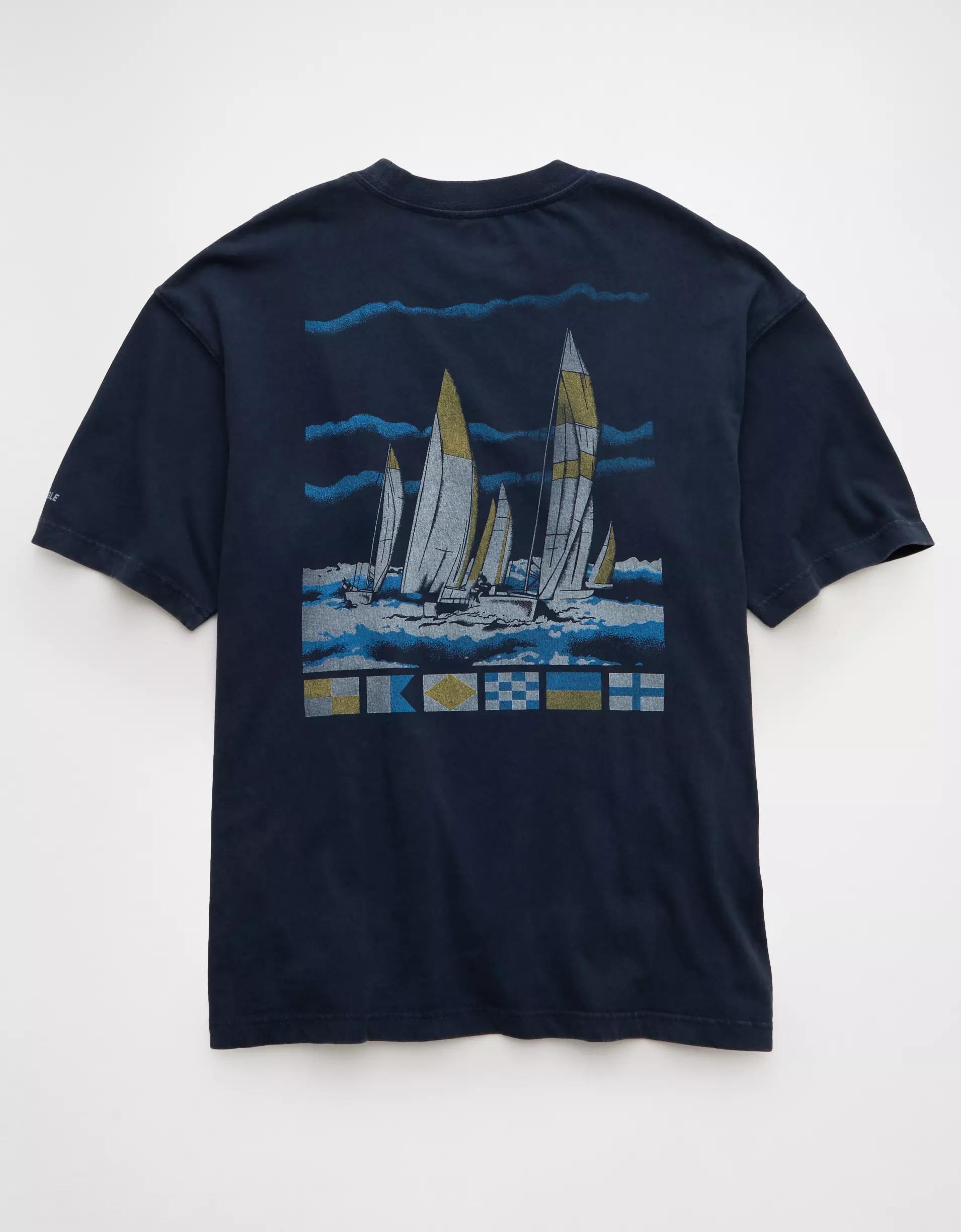 AE Boxy Nautical Graphic T-Shirt Product Image